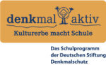 Logo denkmal aktiv – Kulturerbe macht Schule. Das Schulprogramm der Deutschen Stiftung Denkmalschutz.