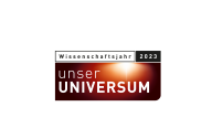 Logo Wissenschaftsjahr 2023 „Unser Universum“