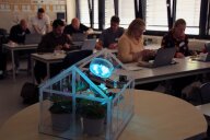 Workshop im Seminarraum: „Intelligentes Gewächshaus“ (Technik).